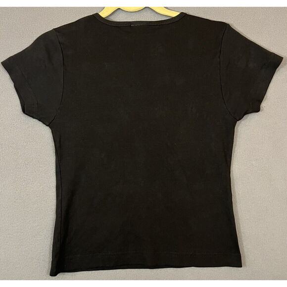 Vintage ODM Latina Glitter Shirt Traviesa Tight Crop In Size Large Naughty Fun - Picture 6 of 9